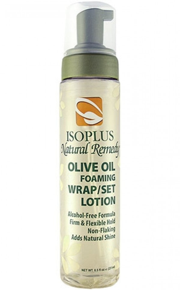 ISOPLUS Natural Remedy Olive Oil Foaming Wrap and Set Lotion (8.5 oz)