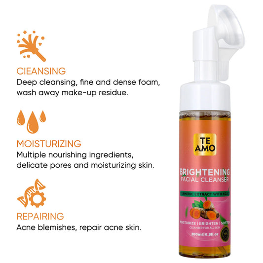 TE AMO Brightening Turmeric Kojic Acid Facial Cleanser (6.8oz)