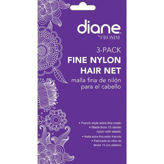 DIANE Invisible Mesh Hair Net 3 Pack - Black