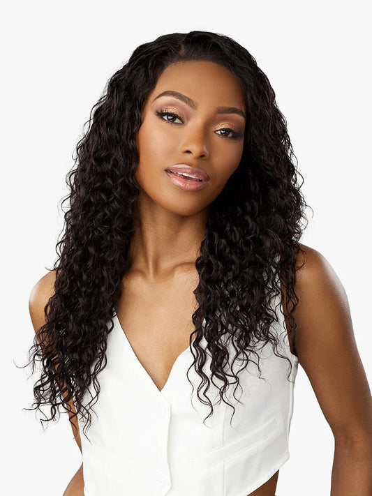 SENSATIONNEL 13A Glueless 100% Human Hair 13x4 Frontal HD Lace Wig - Deep Wave (24"-28")