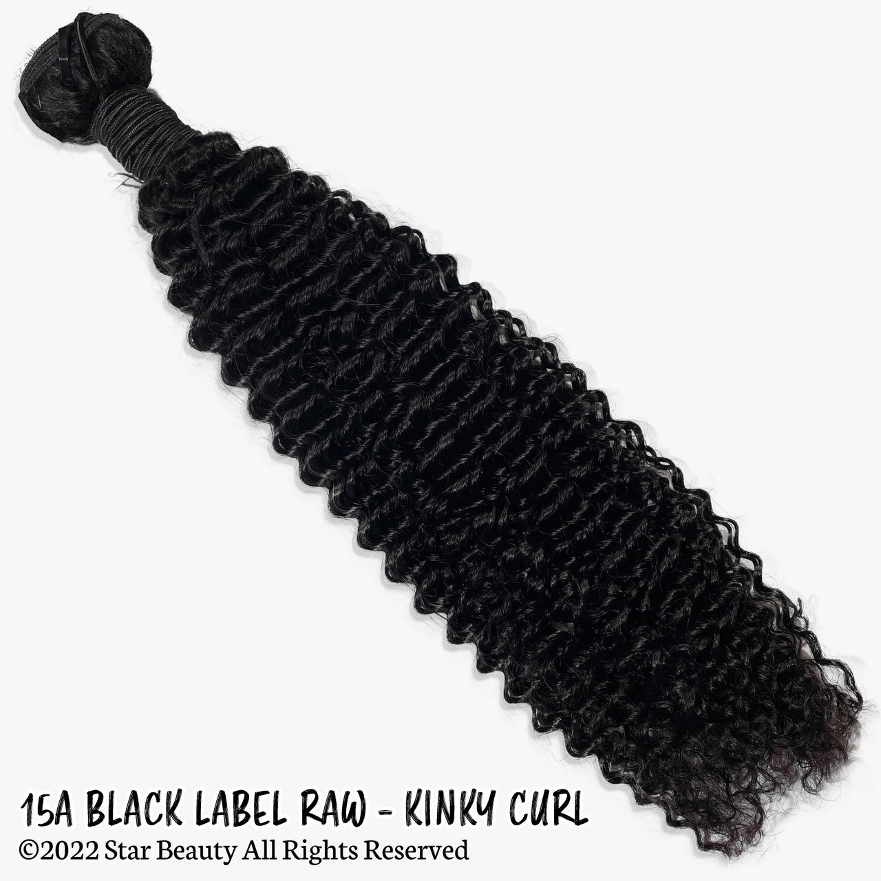 15A Black Label Raw Virgin Hair Single Bundle - Kinky Curl (10"- 30")