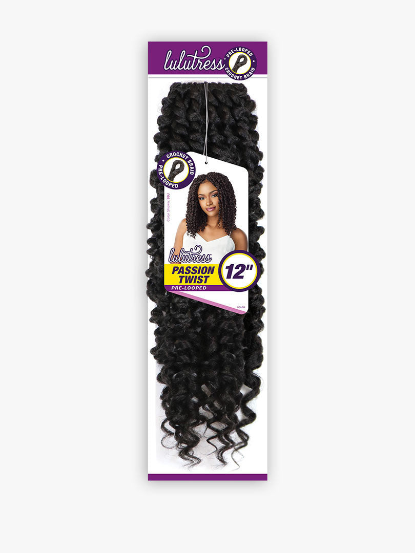 SENSATIONNEL Synthetic Crochet Braids LULUTRESS - PASSION TWIST 12"