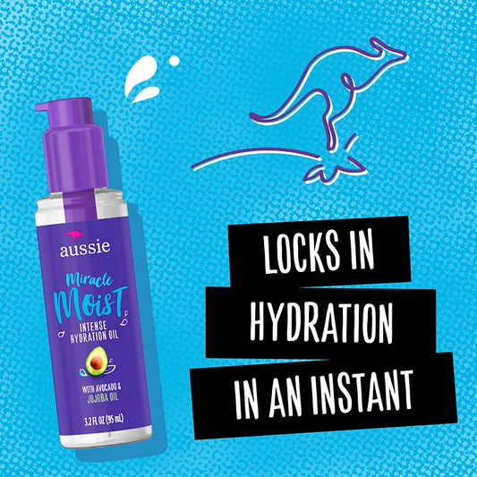Aussie Miracle Moist Intense Hydration Oil (3.2 oz)