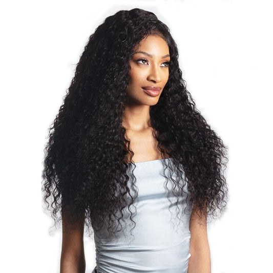 SHAKE N GO Glossy 100% Virgin Remy Hair 2X6 HD Lace Closure - Wet & Wavy Deep Wave 12"