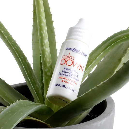 Completely Bare calm DOWN Ingrown Hair, Razor Bump & Redness Eliminator