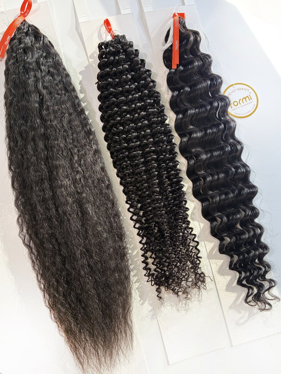Formi 100% Virgin Hair Crochet Hair - Kinky Straight (14"-24")