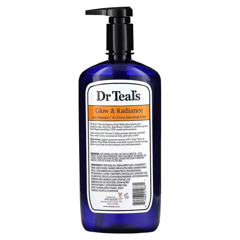 Dr. Teal's Glow & Radiance Body Wash With Pure Epsom Salt (24oz)