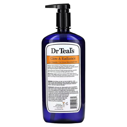 Dr. Teal's Glow & Radiance Body Wash With Pure Epsom Salt (24oz)