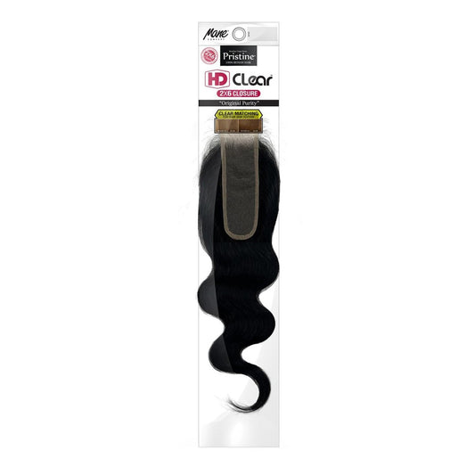 MANE CONCEPT Pristine 2X6 HD Clear Lace Closure - Body Wave (10"-18")