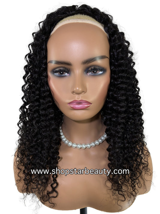 15A PINK LEMON GOLD 100% Human Hair Half Wig H-WATER