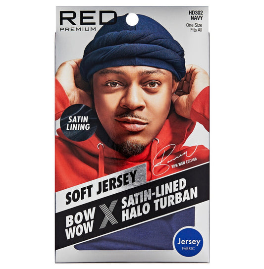 RED Satin Lined Turban