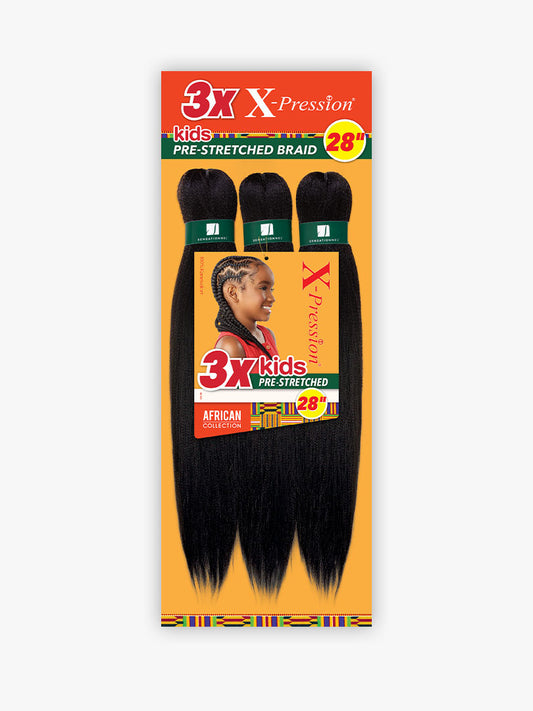 SENSATIONNEL 3X X-pression Pre-Stretched Braid 28" (KIDS)