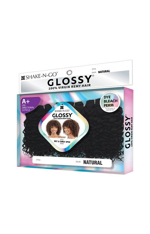 SHAKE N GO Glossy 100% Virgin Remy Hair Multi Pack - Wet & Curly