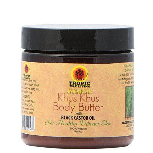 Torpic Isle Living Jamaican Black Castor Oil Khus Khus Body Butter (4 oz)