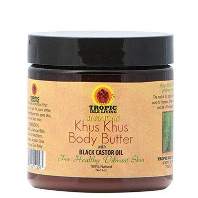 Torpic Isle Living Jamaican Black Castor Oil Khus Khus Body Butter (4 oz)