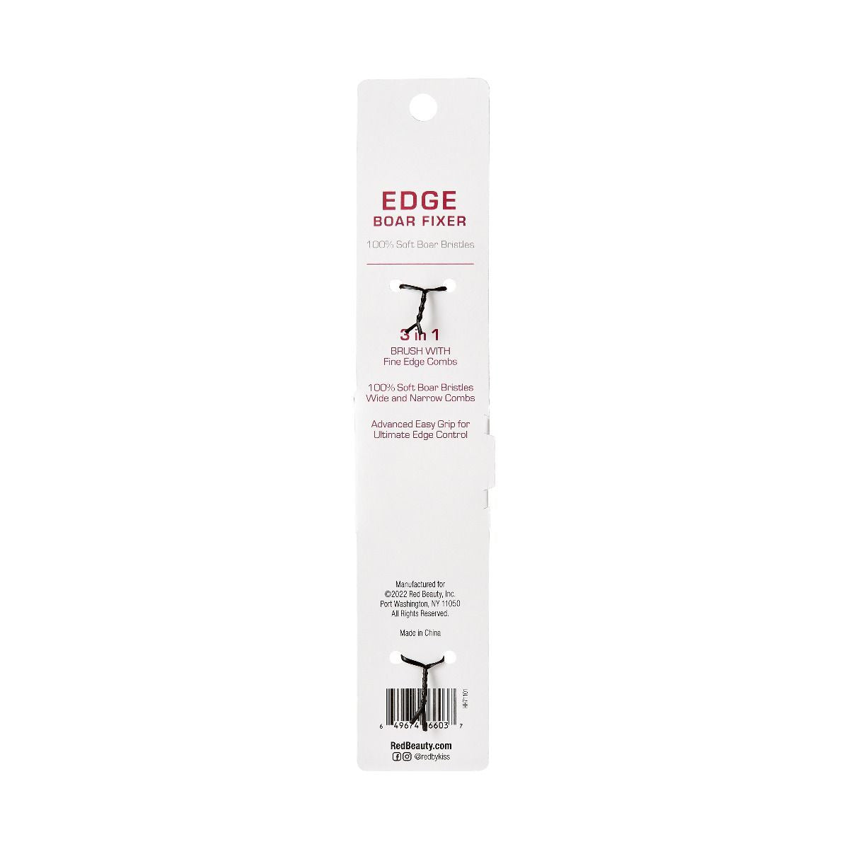RED Professional Edge Brush Boar Fixer 3 In 1