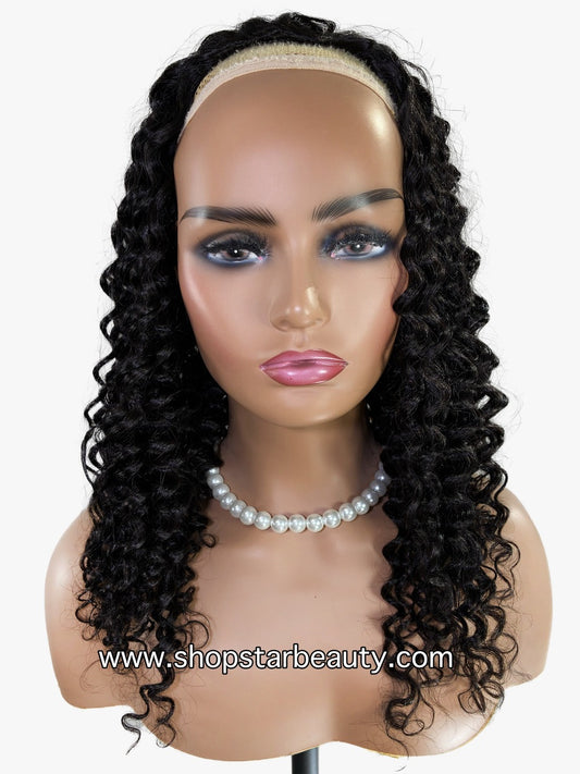 15A PINK LEMON GOLD 100% Human Hair Half Wig H-DEEP