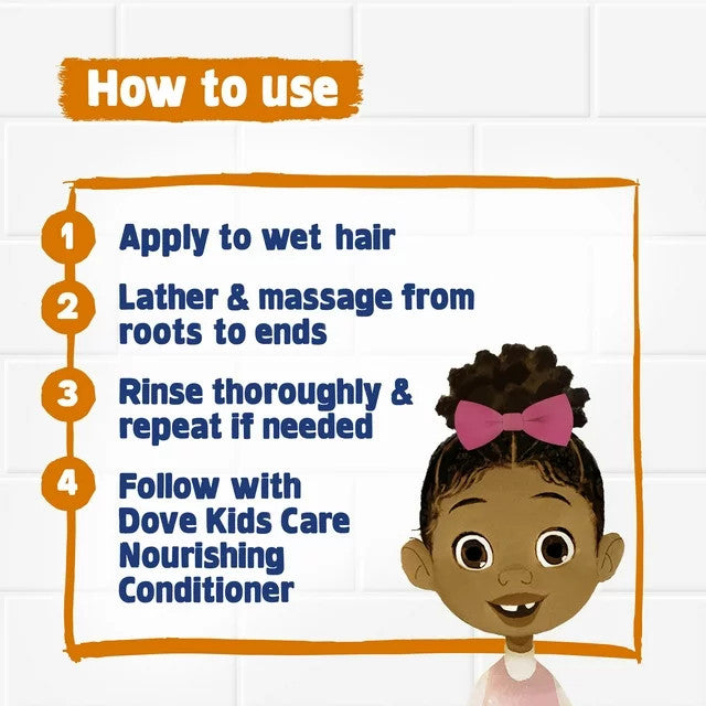 Dove Kids Care Hair Love Moisturizing Shampoo (17.5 oz)