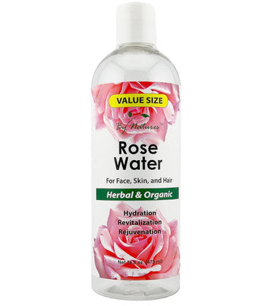By Natures Herbal & Organic Rose Water (16 oz)