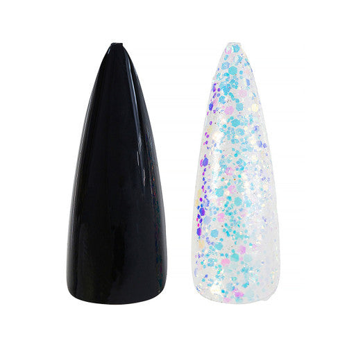 CALA Lavish Touch Long Stiletto Nail - Black/White