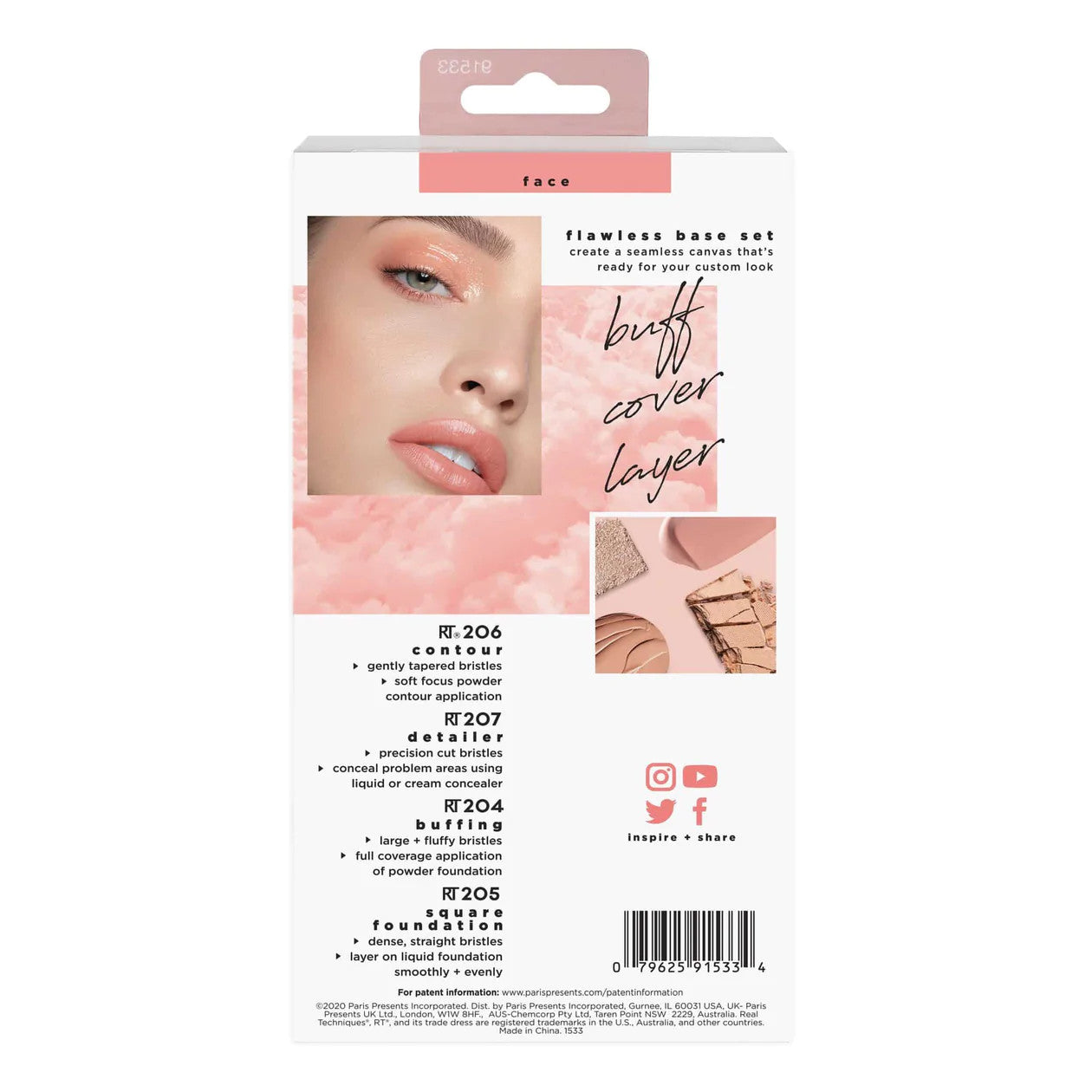 Real Techniques Flawless Base Makeup Brush Kit