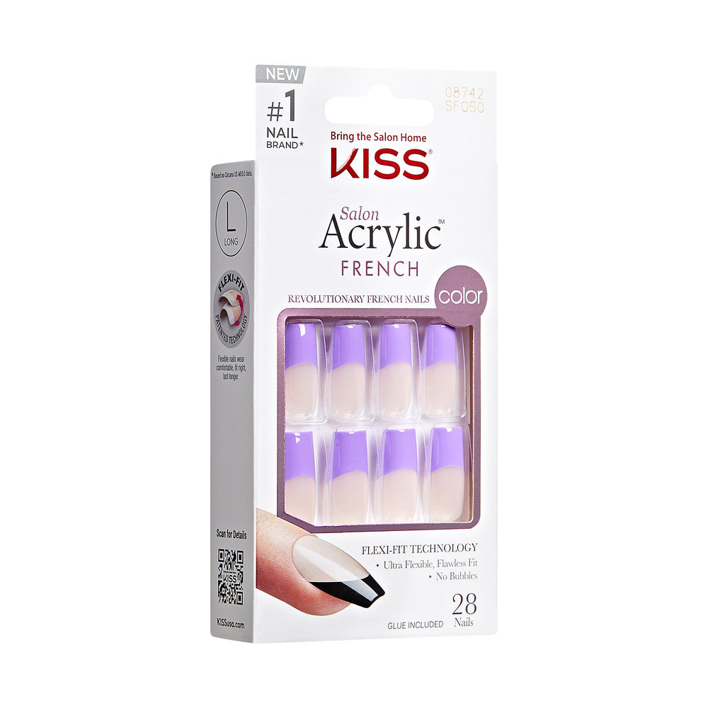 KISS Salon Acrylic French Nails - FLAMES