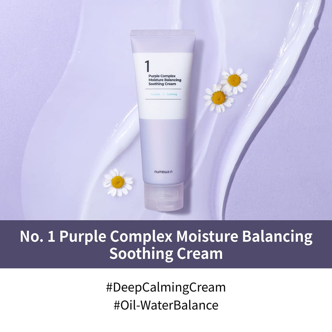 NUMBUZIN No.1 Purple Complex Moisture Balancing Soothing Cream (3.38 oz)