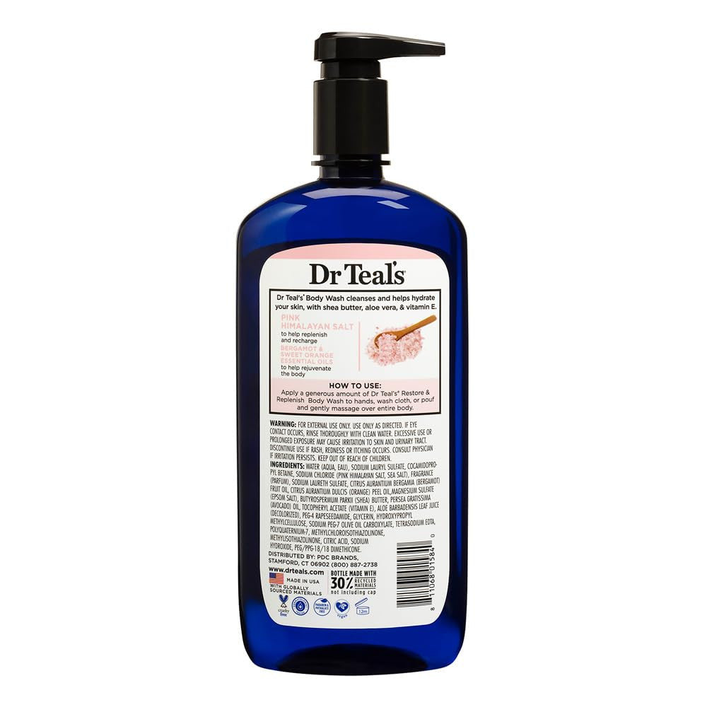 Dr. Teal's Pink Himalayan Body Wash With Pure Epsom Salt (24oz)