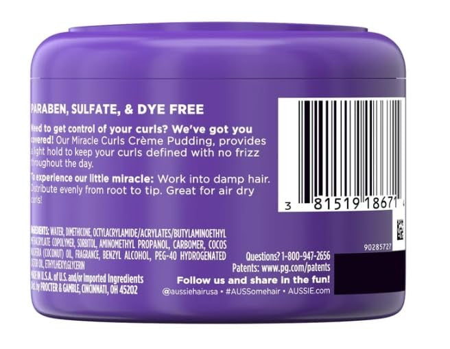 Aussie Creme Pudding Miracle Curls Jar (7.6 oz)