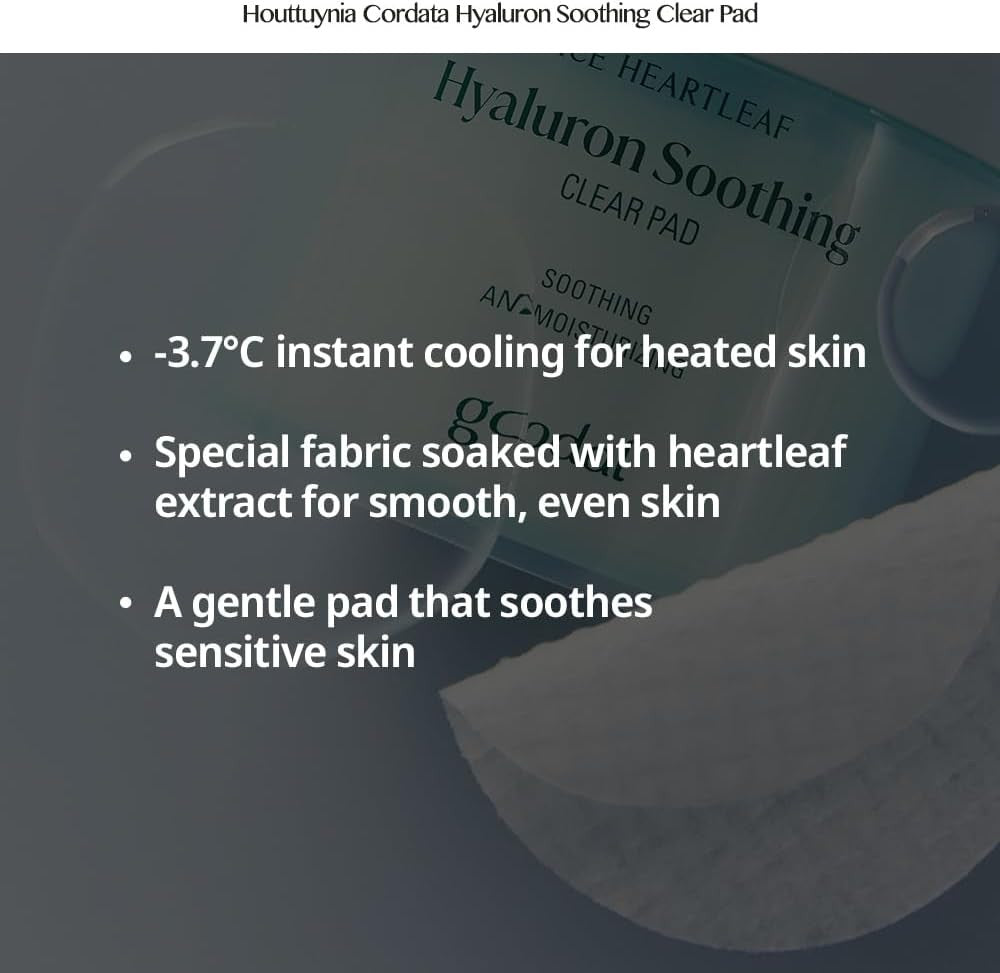 GOODAL Heartleaf Houttuynia Cordata Hyaluron Soothing Clear Toner Pad (70 Pads)