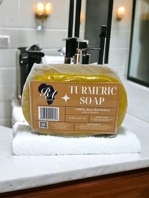 RA Cosmetics 100% All Natural Turmeric Soap (5 oz)