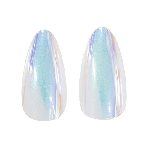 CALA Shimmer Luxe: Medium Almond Pink/White Aurora Finish