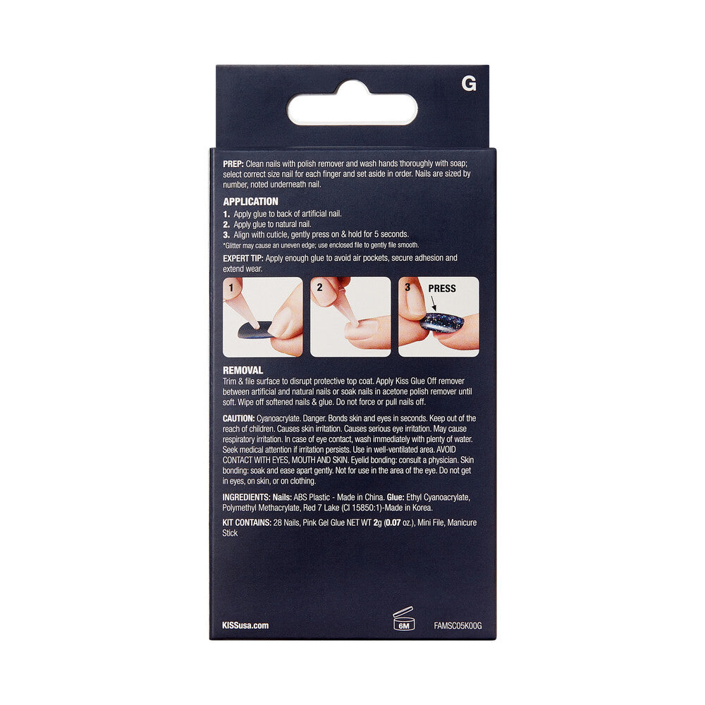 KISS Gel Fantasy Glue On Nails - CREAM GLAZED