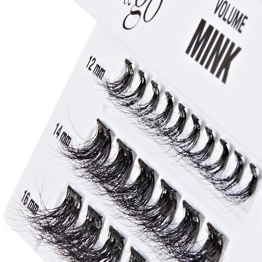 KISS i Envy Press & Go Press-On Pre-Glued Lash Clusters – Mink