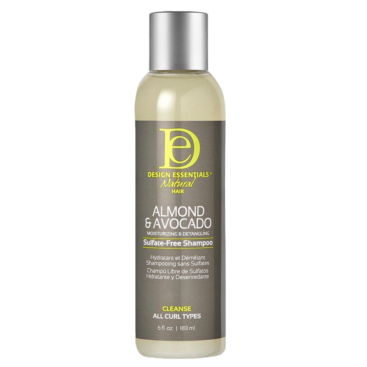 Design Essentials Almond & Avocado Detangling Sulfate Free Shampoo (6 oz)