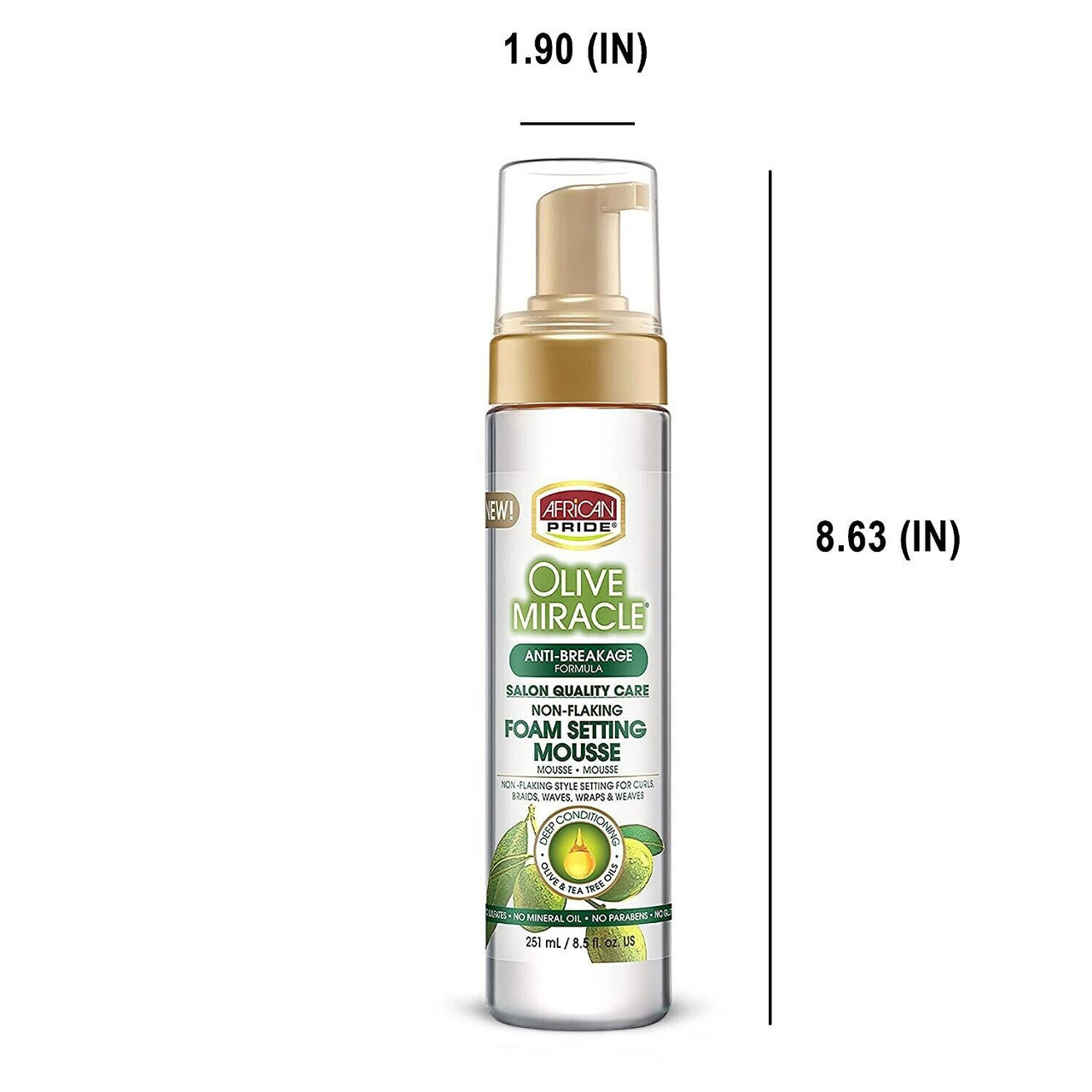 African Pride Olive Miracle Foam Setting Mousse