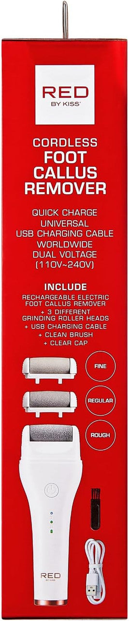 RED Cordless Foot Callus Remover