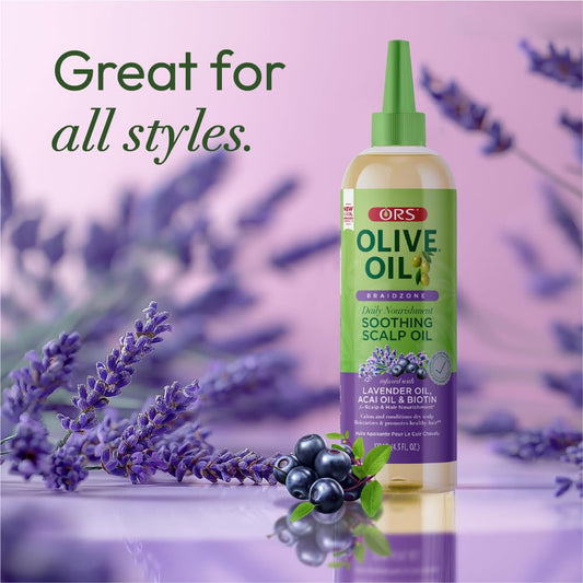 ORS Olive Oil Lavender, Acai & Biotin Soothing Scalp Oil (4.3oz)