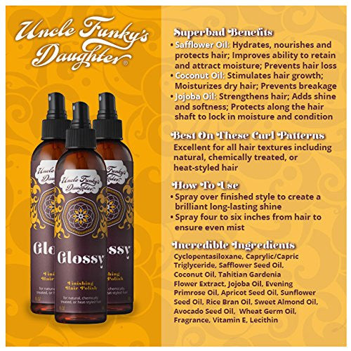 Uncle Funky's Daughter Glossy Finishing Hair Polish (6 oz)