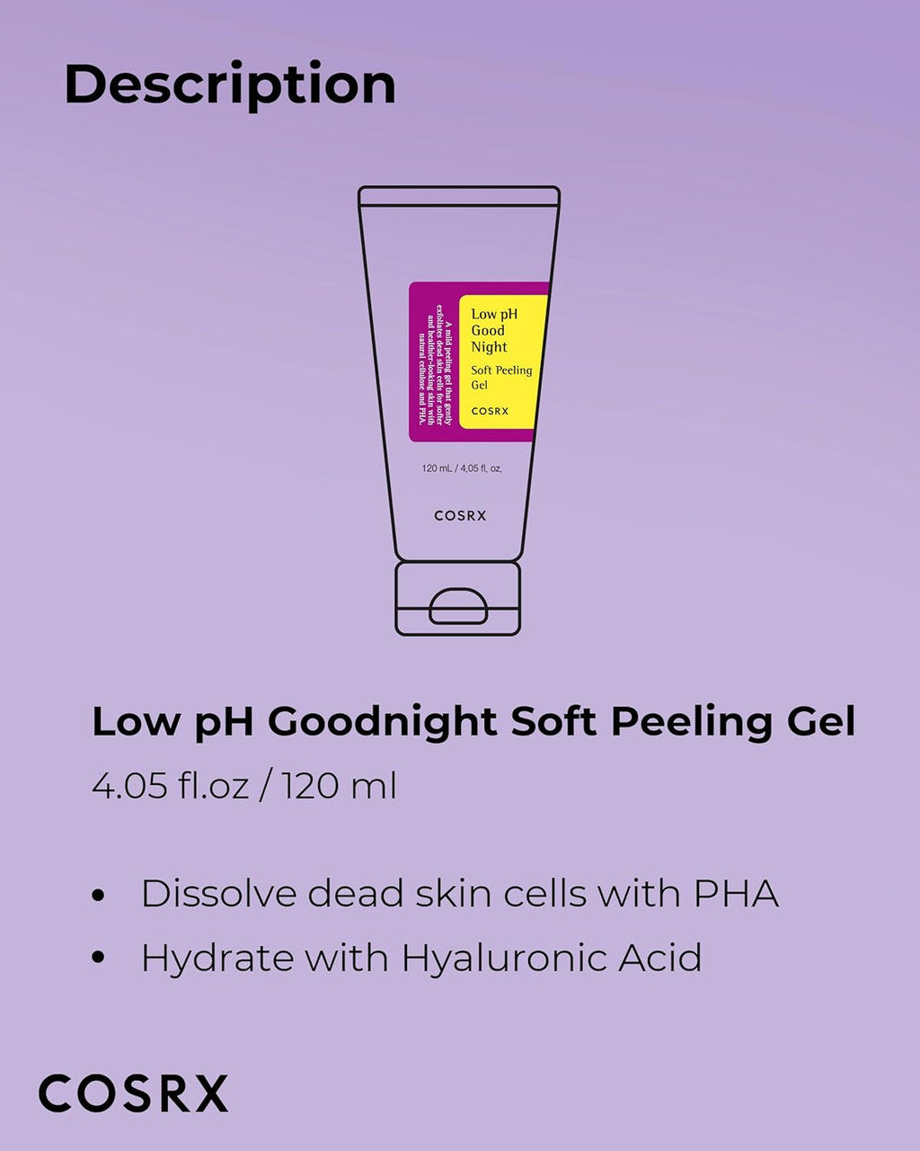 COSRX Low pH Good Night Soft Peeling Gel (4.05oz)