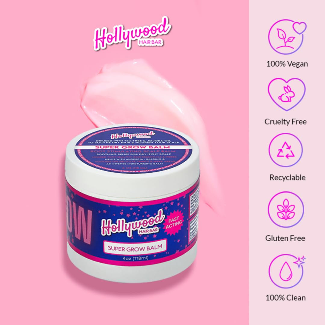 Hollywood Hair Bar Super Grow Scalp Balm (4oz)