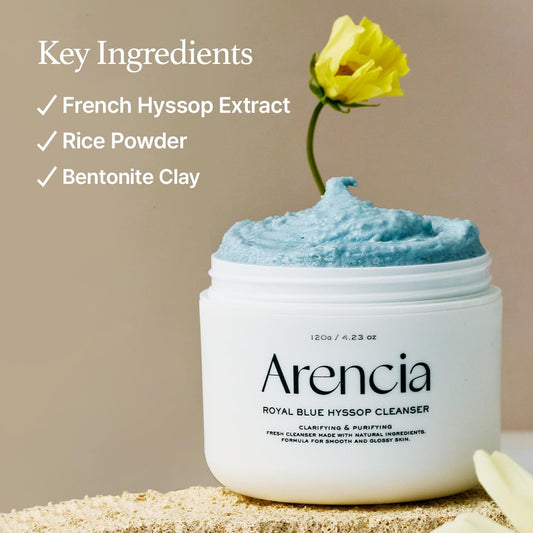 ARENCIA Fresh Blue Hyssop Rice Mochi Cleanser (4.23oz)