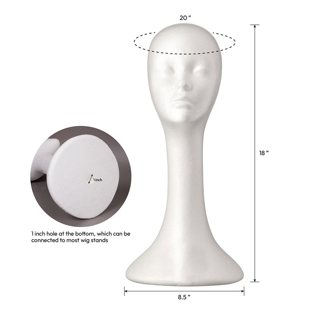 KISS Premium Mannequin Foam Head