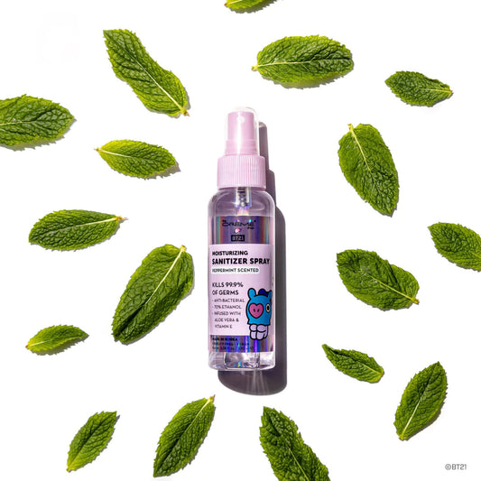 THE CREME SHOP BT21 MANG Sanitizing Spray (Peppermint Scented) (3.38 oz)