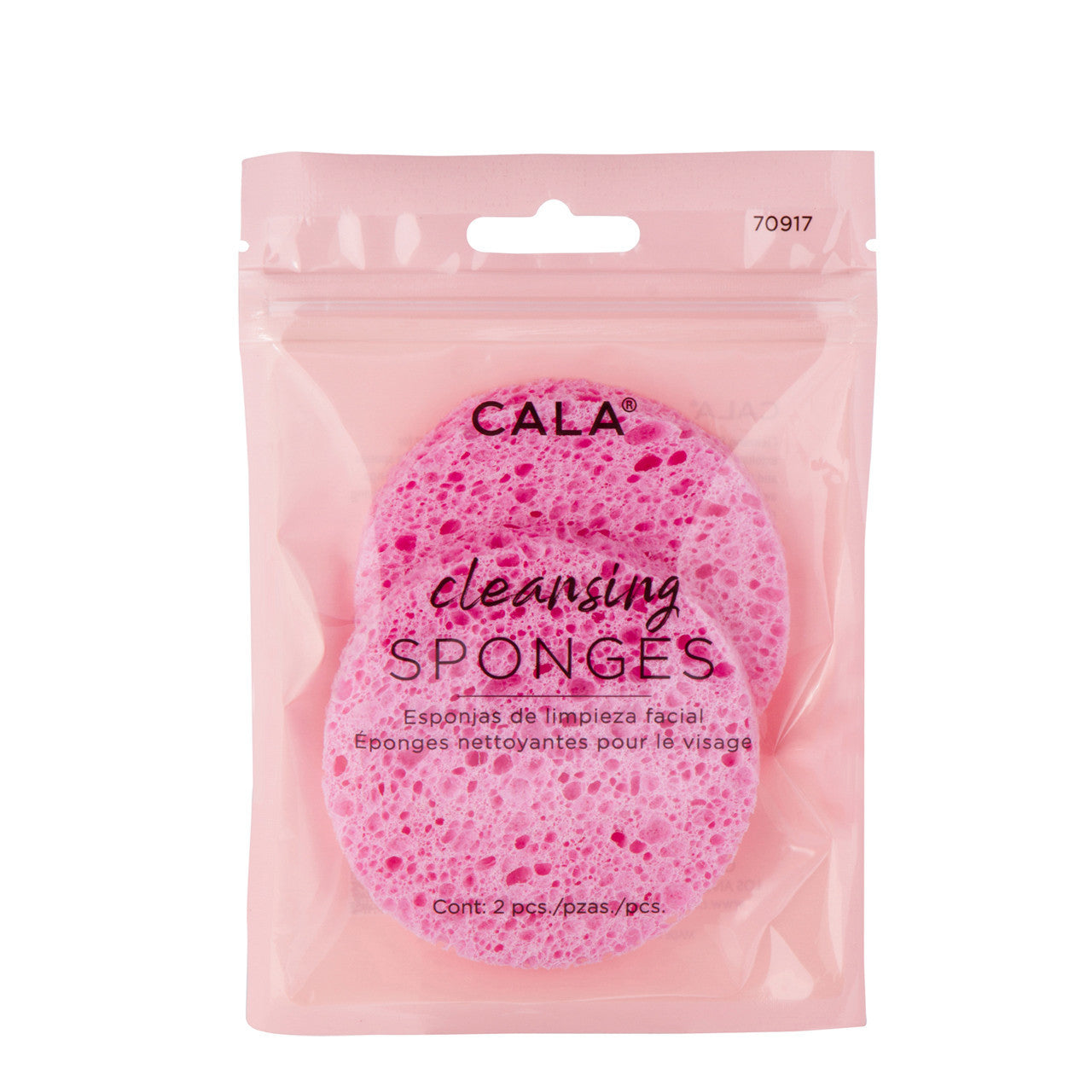 CALA Pink Cellulose Cleansing Sponges (2pcs/pk)