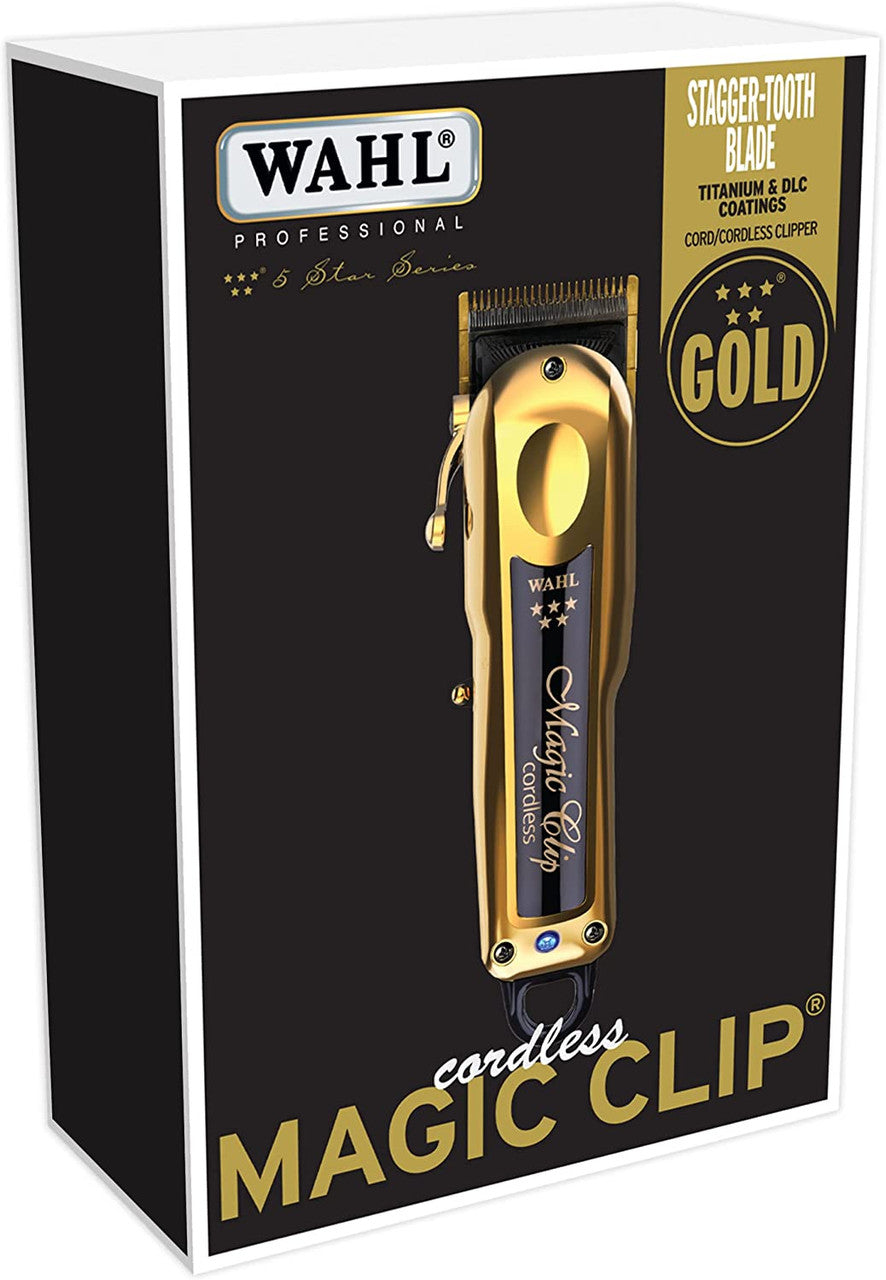 WAHL Professional 5 Star Gold Cordless Magic Clip Hair Clipper