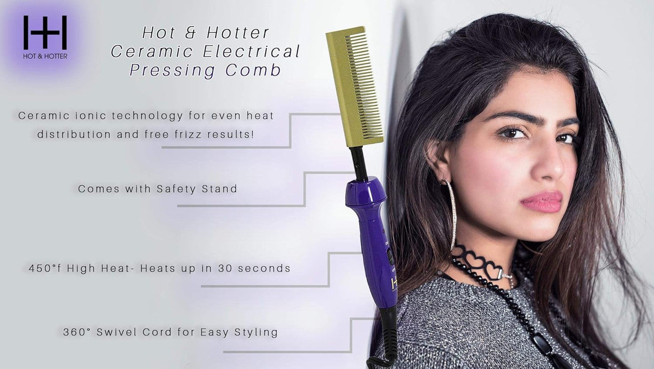 Annie Hot & Hotter Ceramic Electrical Pressing Comb