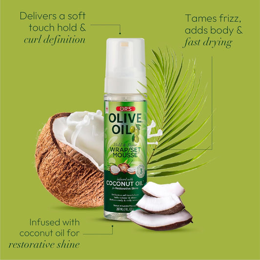 ORS Olive Oil Wrap Set Hair Mousse (3.7oz)