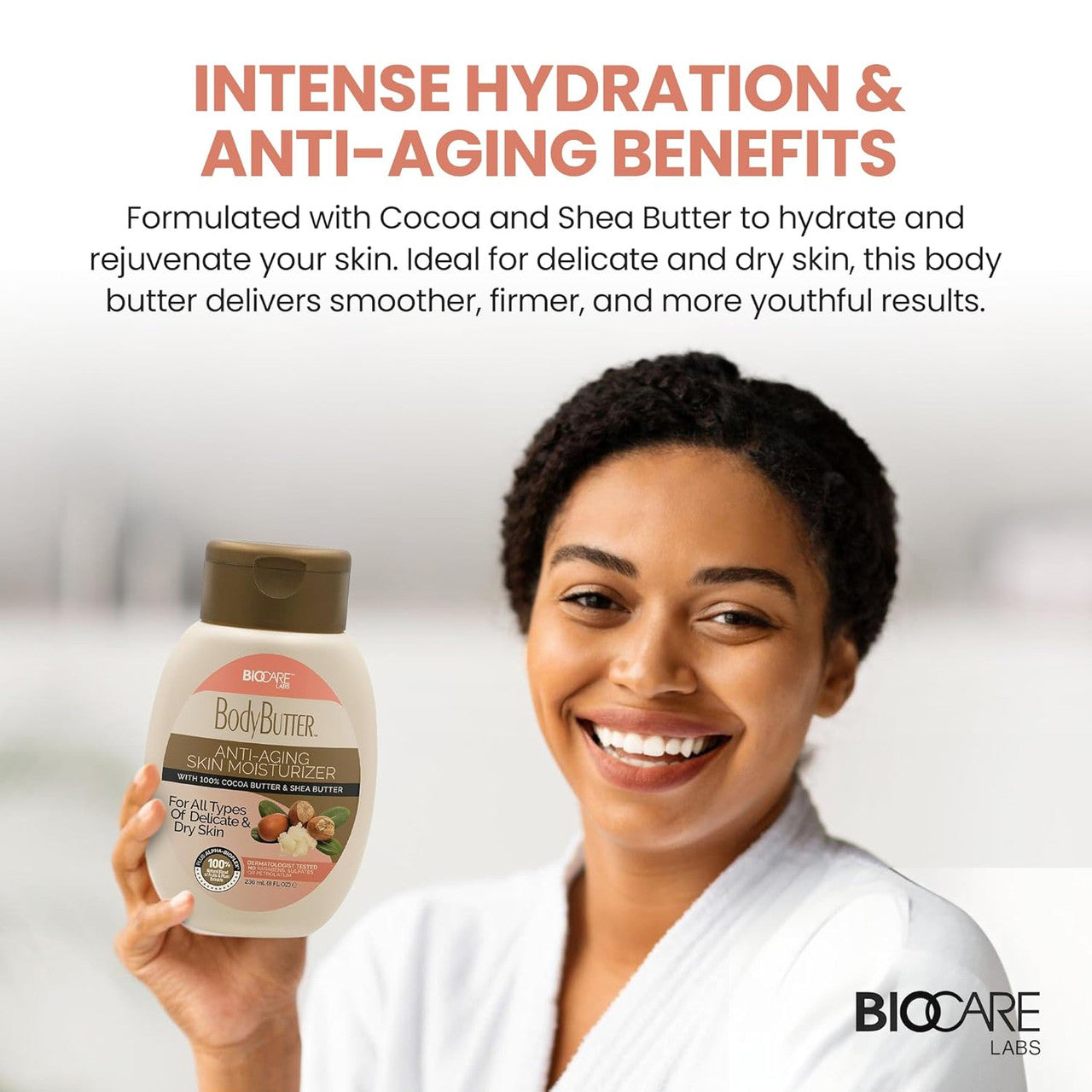 Biocare Body Butter with Cocoa Butter & Shea Butter (8oz)