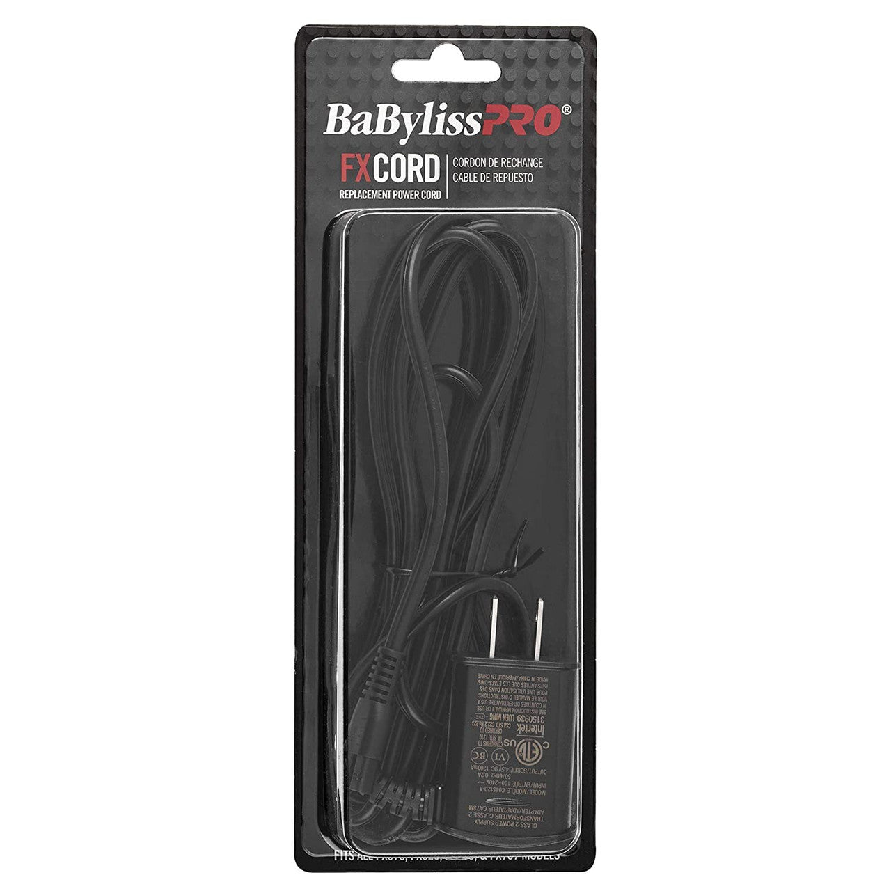 BaBylissPRO Replacement Foil Shaver Power Cords